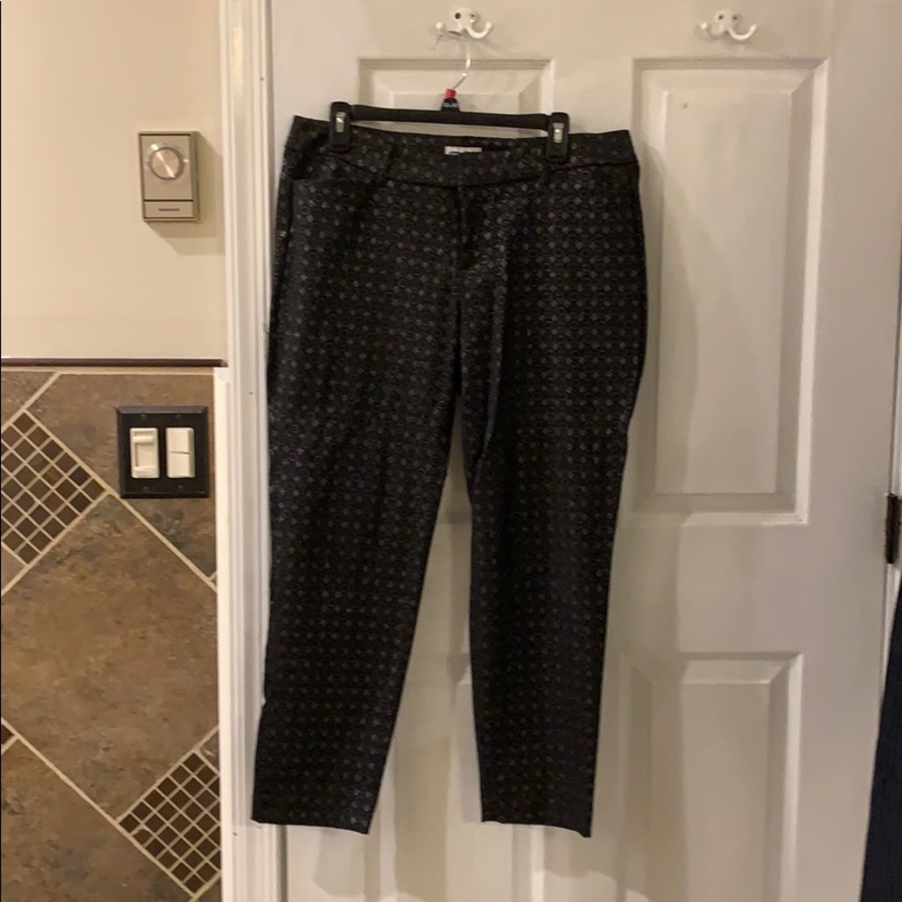 Old Navy black and silver dress pants